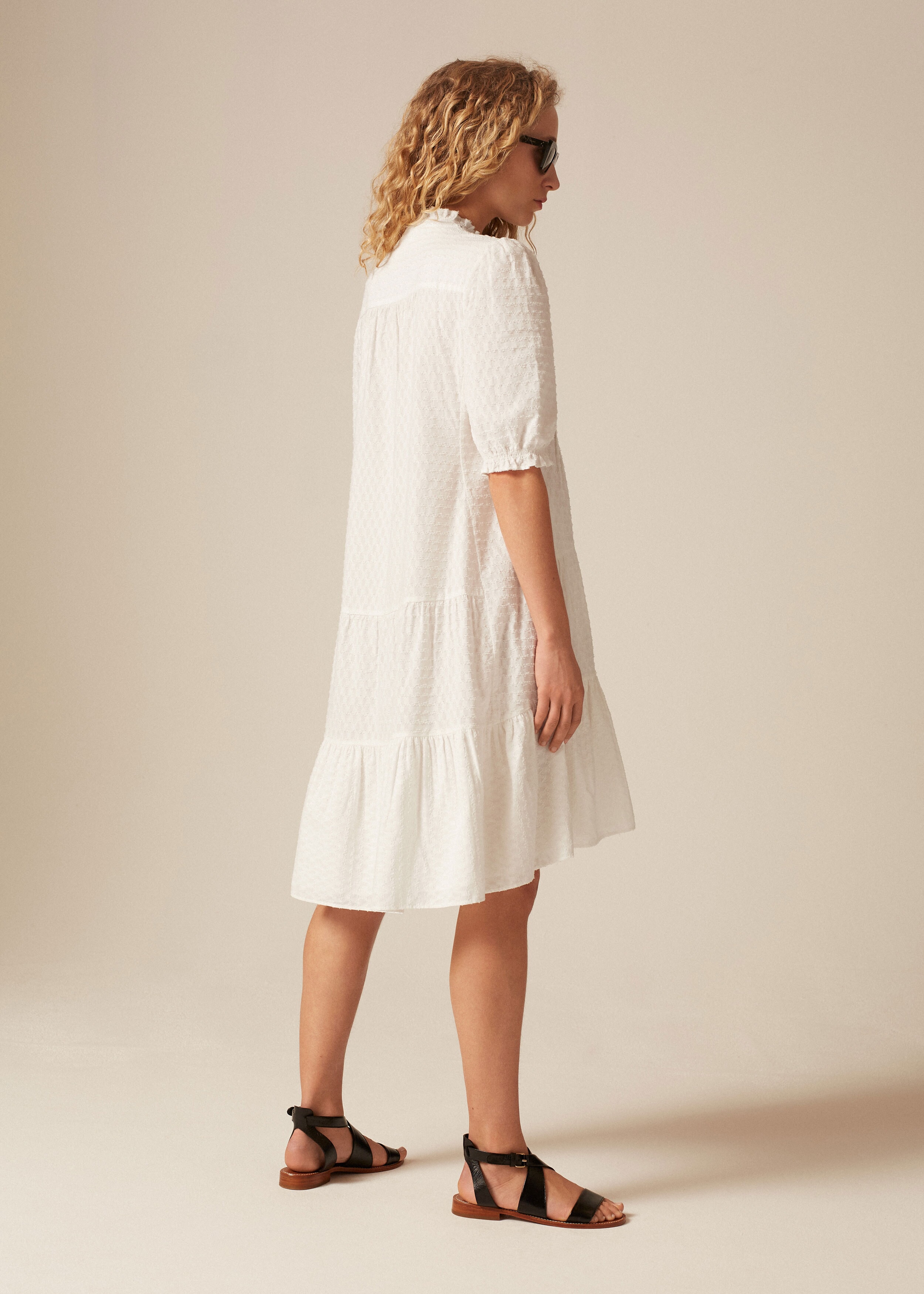 jacquard swing dress