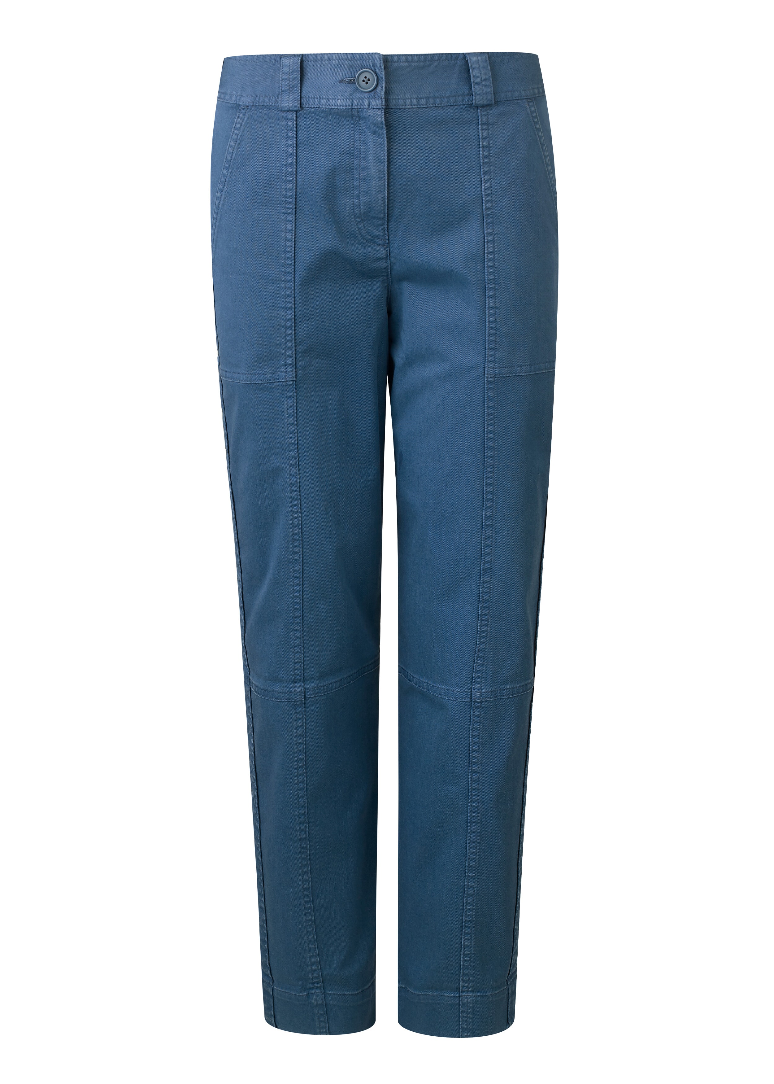 Washed Back Casual Cargo Trouser Sky Blue