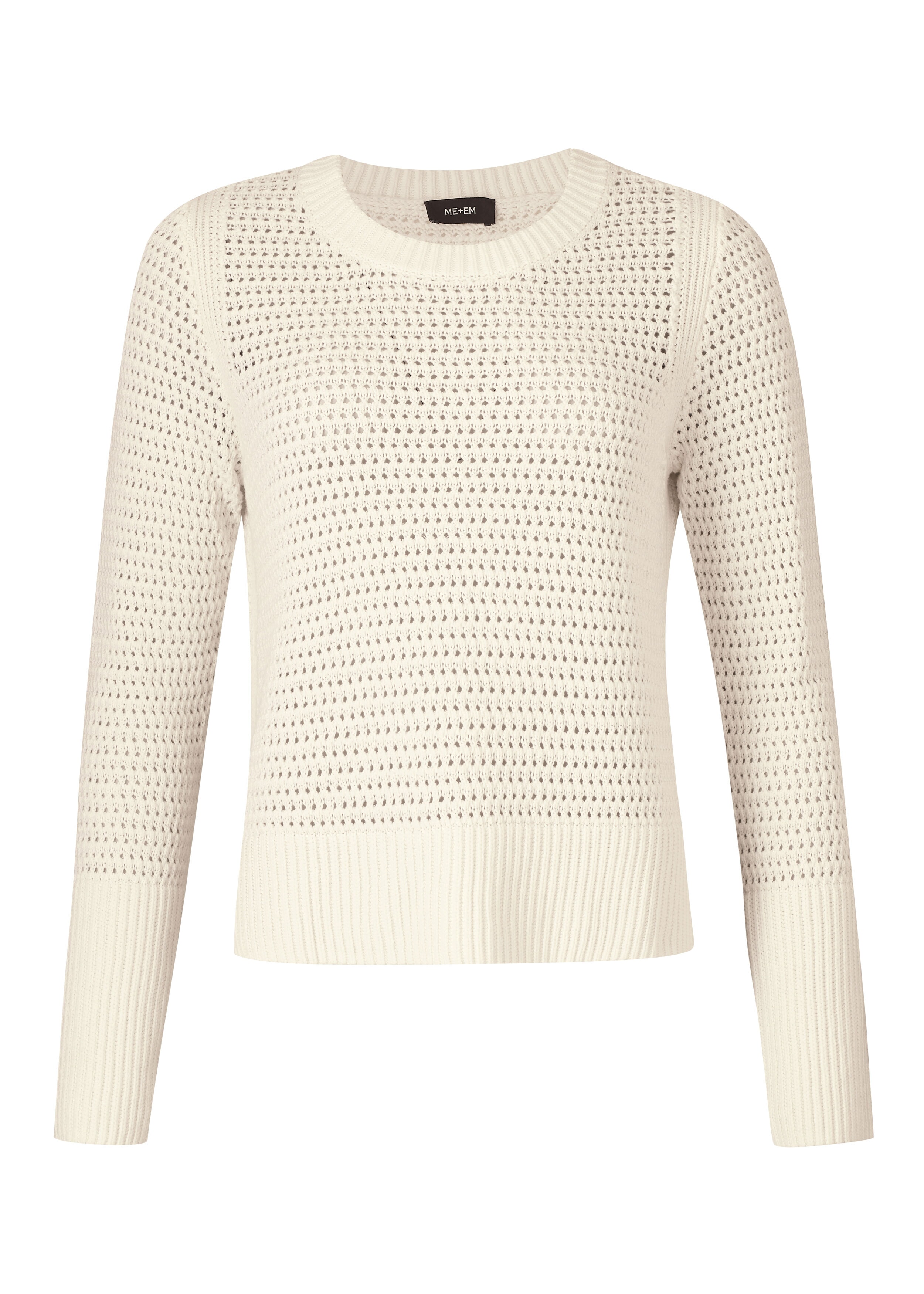 Cotton Textured Jumper Soft White